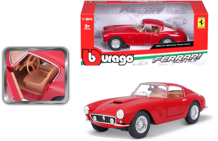 מכוניות דגמים Diecast 1:24 - פרארי 250 GT BERLINETTA