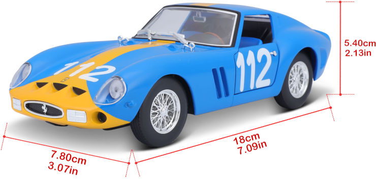 מכוניות דגמים Diecast 1:24 - פרארי 250 GTO