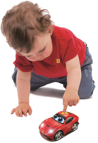 Bburago מכונית פרארי + קולות פרארי אמתיים ואורות