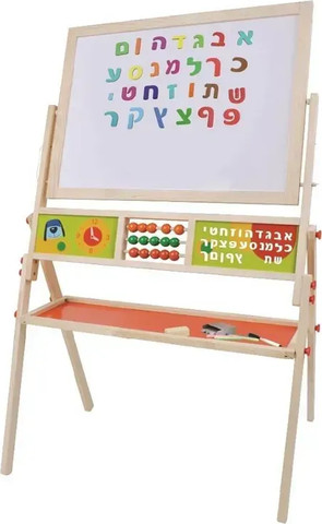 לוח מגנט וכתיבה ענק כולל אותיות א'-ב - Pit Toys