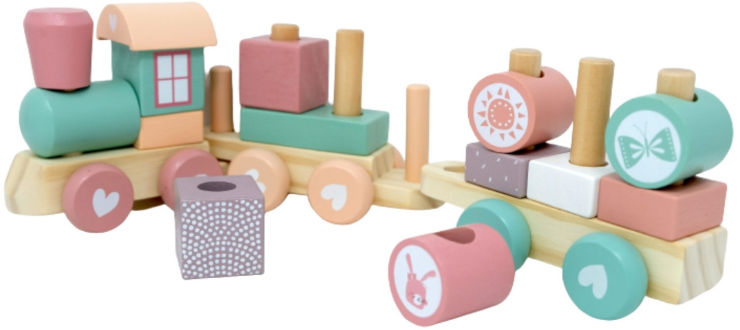 רכבת צורות ורודה - Pit Toys