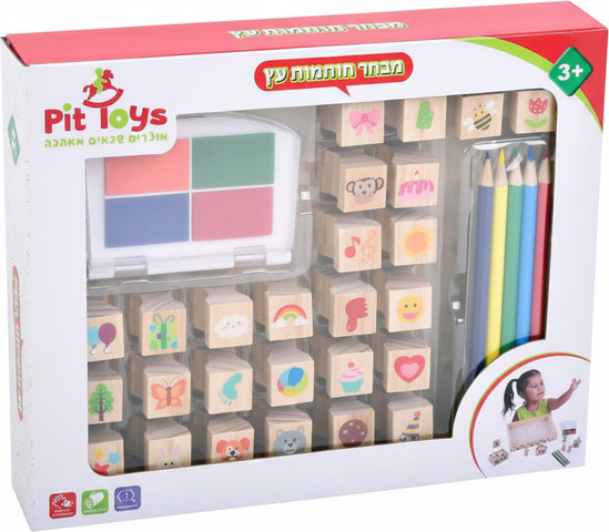 מבחר חותמות עץ - Pit Toys