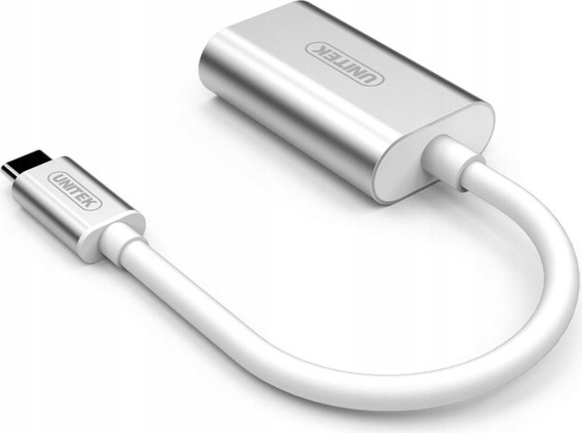 מתאם מ-USB-C ל-DisplayPort ברזולוציית 4K מבית Unitek דגם Y-6317 – גוף אלומיניום