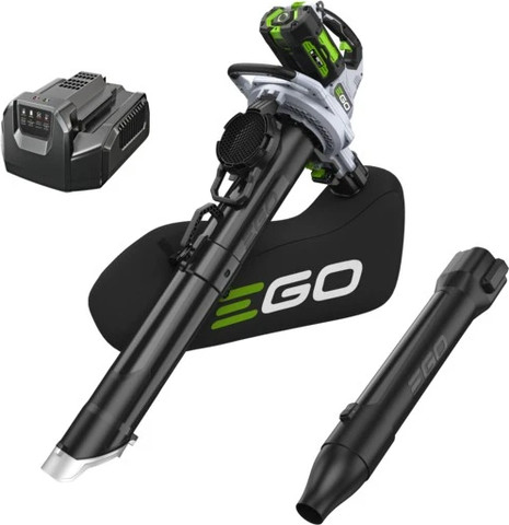 מפוח / שואב עלים/ גורס Brushless 56V נטען 3 ב-1  עם שק איסוף + סוללה 5.0Ah + מטען