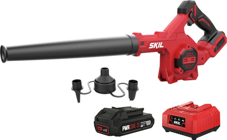 מפוח רב תכליתי נטען 20V Brushless אלקטרוני + פיות שונות +סוללה 2.0AH +מטען