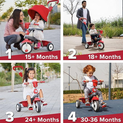 תלת אופן סמארטרייק BREEZE PLUS אדום | Smart Trike
