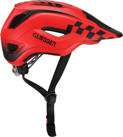 קסדה מודולארית לילדים RACING פול פייס / חצי עם מנגנון התאמה לראש ותאורת LED אחורית (XS/S) - אדום