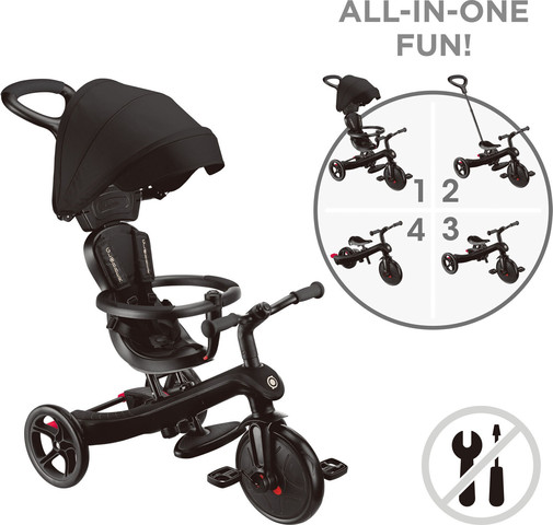תלת אופן 4ב1 דגם Explorer Trike 4IN1 Ecologic צבע שחור
