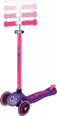 קורקינט לילדים עם אורות נאון דגם Primo Plus Lights Neon צבע ורוד
