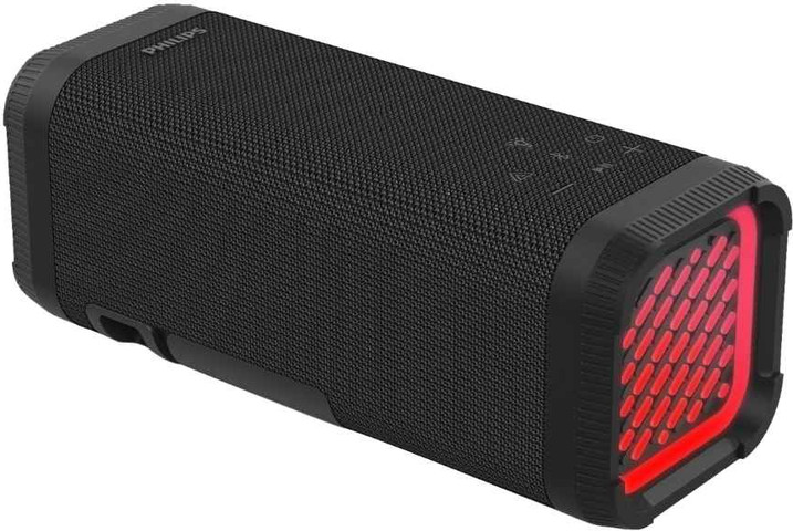 רמקול אלחוטי PHILIPS Bluetooth 10W כולל תאורת LED שחור