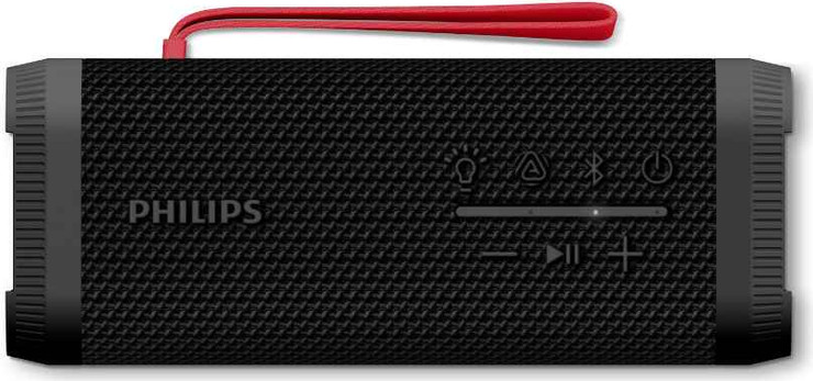 רמקול אלחוטי PHILIPS Bluetooth 10W כולל תאורת LED שחור