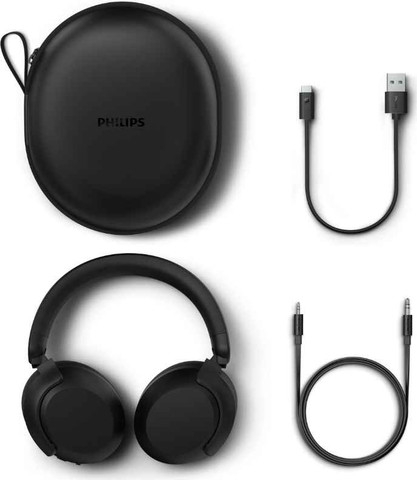 אוזניות אלחוטיות Philips Over-Ear עם ANC Pro+ שחור
