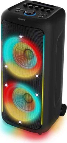 בידורית PHILIPS 200W Bluetooth עם תאורת LED שחור