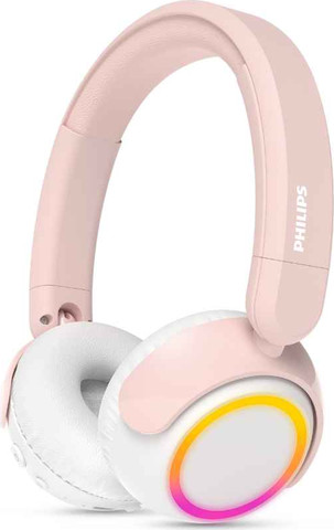 אוזניות ילדים אלחוטיות PHILIPS ON EAR USB-C ורוד