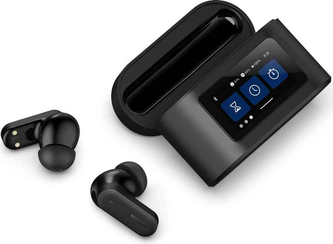 אוזניות TWS Earbuds ANC ונרתיק טעינה חכם Philips TAT6000BK/00 שחור