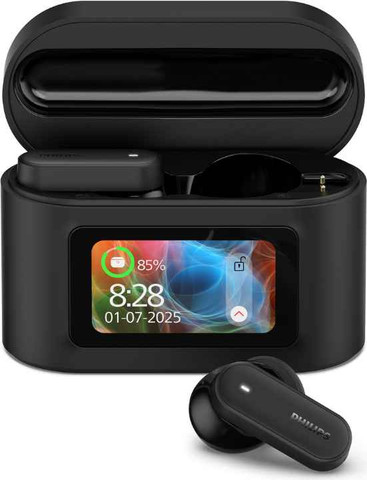 אוזניות TWS Earbuds ANC ונרתיק טעינה חכם Philips TAT6000BK/00 שחור