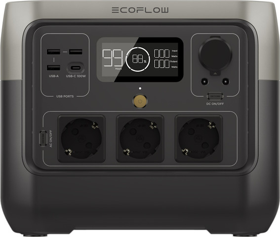 תחנת כוח ניידת EcoFlow 800W-1600W 768Wh אקופלואו River2 Pro