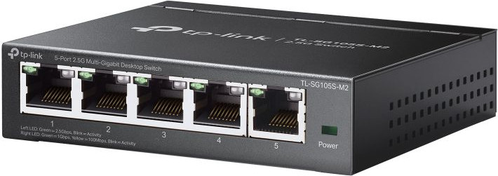מתג שולחני TP-Link 5 Ports 2.5G Multi-Gigabit TL-SG105S-M2