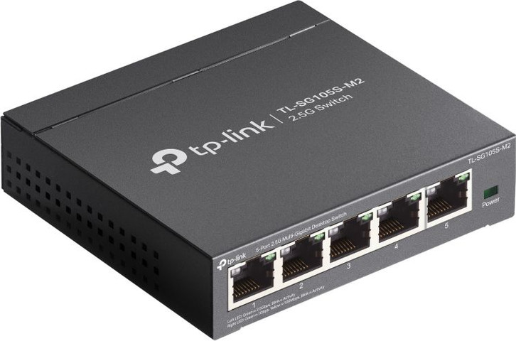 מתג שולחני TP-Link 5 Ports 2.5G Multi-Gigabit TL-SG105S-M2
