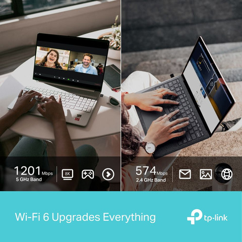 מתאם רשת אלחוטי TP-Link AX1800 WiFi 6 Archer TX20U Nano