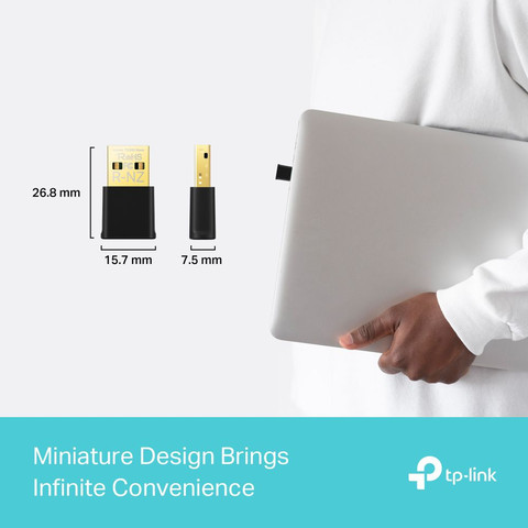 מתאם רשת אלחוטי TP-Link AX1800 WiFi 6 Archer TX20U Nano