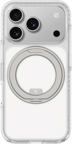 AMAZINGTHING Titan Pro MagSpin Case iPhone 17 Pro Clear - מגן פרימיום עם רינג מסתובב לאייפון 17 פרו שקוף