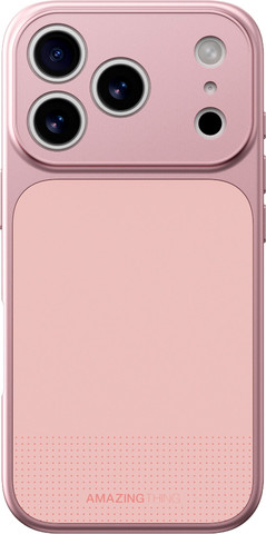 AMAZINGTHING Minimal FullCover Case iPhone 17 Pro Max Pink - מגן מלא מינימליסטי לאייפון 17 פרו מקס ורוד
