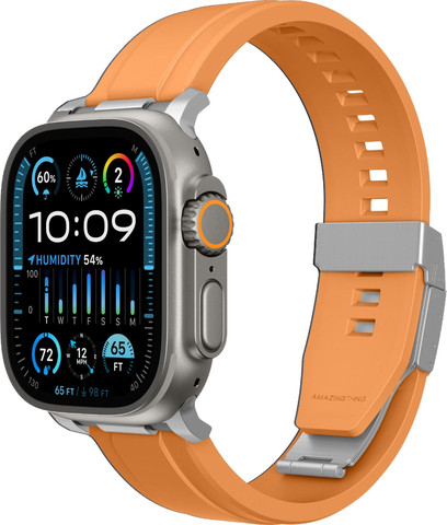 AMAZINGTHING Titan Chrono Band Watch 46-49mm Orange - מגן מסך · רצועת שעון Titan Chrono כתום