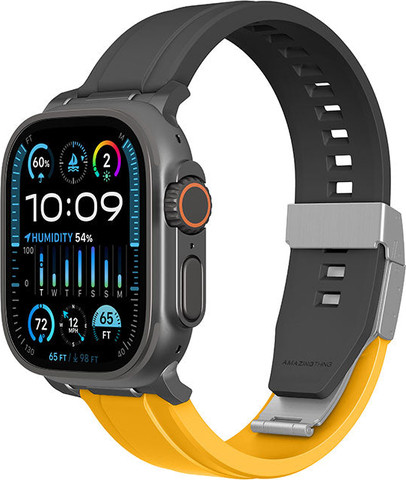 AMAZINGTHING Titan Chrono Band Watch 46-49mm Orange - מגן מסך · רצועת שעון Titan Chrono כתום