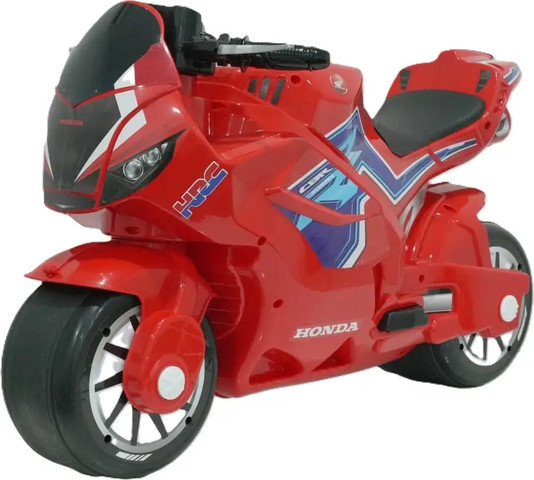 בימבה אופנוע הראשון שלי HONDA עם אפקטים קוליים לגיל שנתיים ומעלה - שחור