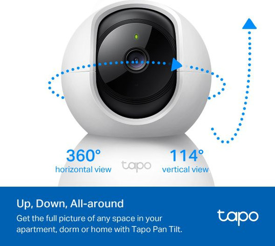 מצלמת אבטחה מסתובבת אלחוטית TP-Link Pan / Tilt Tapo C210