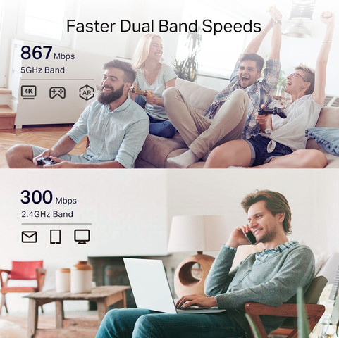 מגדיל טווח TP-Link RE330 AC1200 Mesh