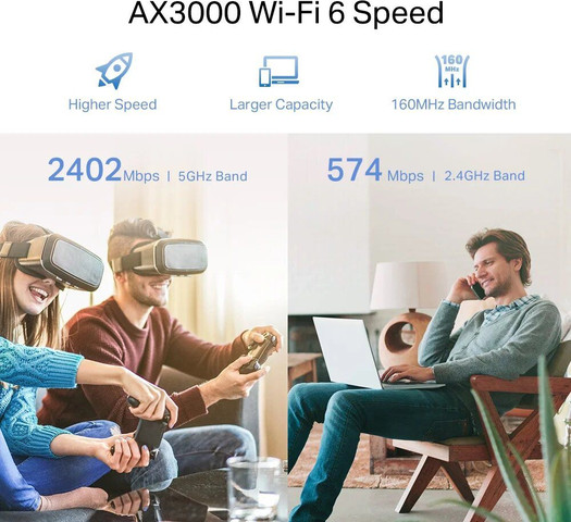 אקסס פוינט ‏TP-LINK RE705X AX3000 WI-FI 6‎