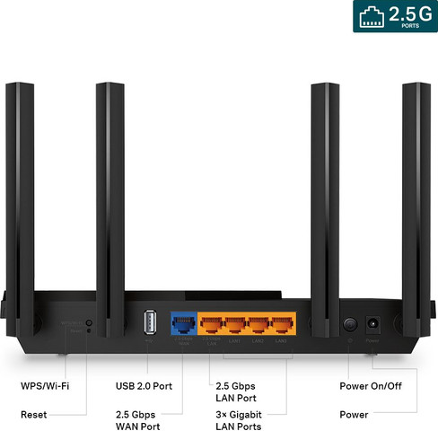 נתב TP-Link AX3000 AX55 Pro Wi-Fi 6