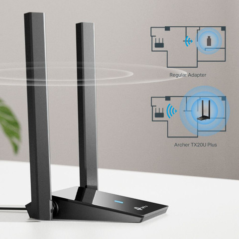 מתאם רשת אלחוטי TP-Link Archer TX20U Plus AX1800 Dual Antennas