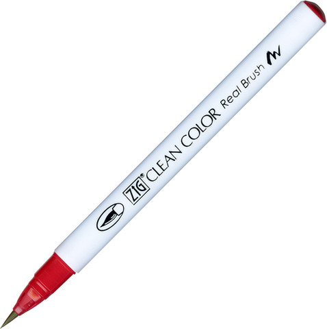 זיג טוש מכחול ZIG CLEAN COLOR - Wine Red 024