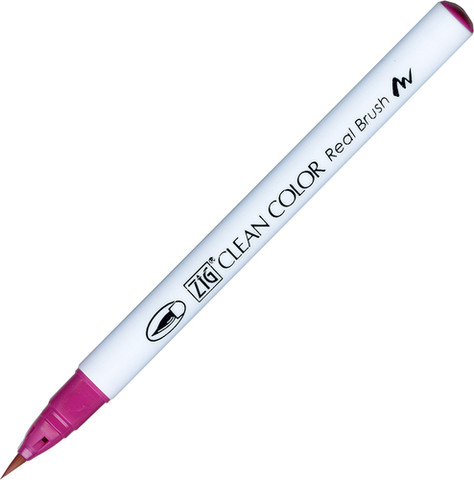 זיג טוש מכחול ZIG CLEAN COLOR -   Dark Pink 027