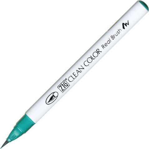 זיג טוש מכחול ZIG CLEAN COLOR -  Turquoise Green 042