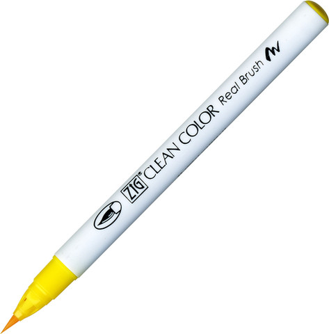 זיג טוש מכחול ZIG CLEAN COLOR - Yellow 050