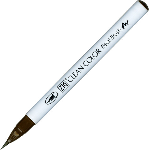 זיג טוש מכחול ZIG CLEAN COLOR - Mid Brown 065