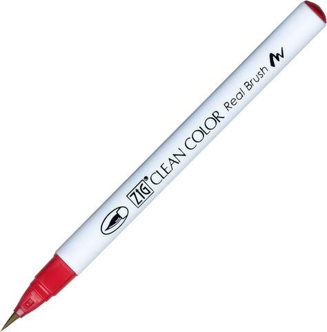 זיג טוש מכחול ZIG CLEAN COLOR -  Geranium Red 029