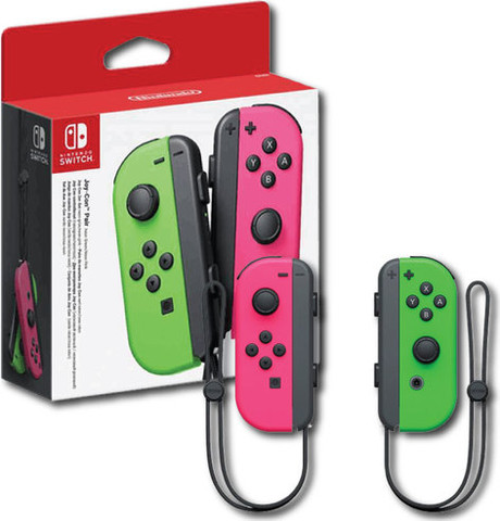 זוג בקרי שליטה ירוק/ורוד Joy-Con Nintendo Switch
