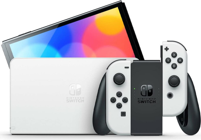 קונסולת משחק ניידת 7" Nintendo OLED נינטנדו Switch Console OLED 64GB - לבן