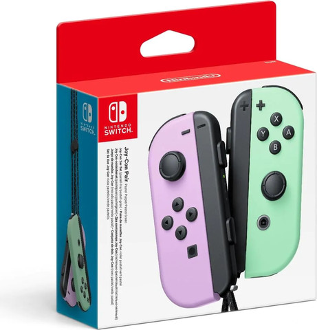 Nintendo Switch Joy-Con Pair Pastel Purple / Pastel Green זוג בקרי ג’וי-קון שלטים נינטנדו סגול ירוק