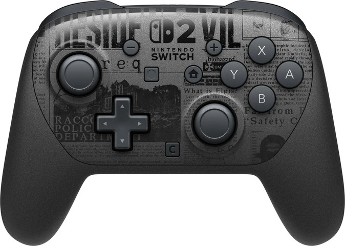 שלט Nintendo Switch 2 Pro צבע שחור מהדורת Resident Evil Requiem
