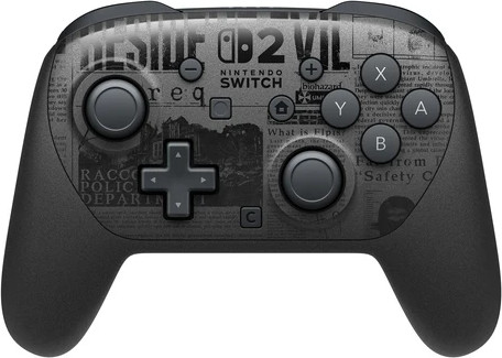 שלט Nintendo Switch 2 Pro צבע שחור מהדורת Resident Evil Requiem