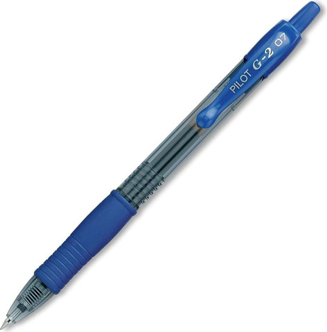 עט ג'ל לחיץ G-2 0.7 כחול