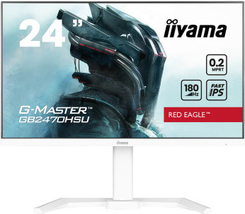 מסך מחשב לגיימינג IIYAMA 23.8" G-MASTER IPS FHD 180HZ 0.2MS WHITE GB2470HSU-W6