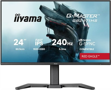 מסך מחשב 24" IIYAMA FHD 240HZ 0.3MS IPS GAMING MONITOR