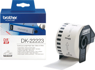 מדבקות מקוריות רציף רוחב 50 מ"מ אורך 30.48 מטר Brother DK-22223